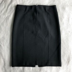 JCrew scuba black pencil skirt with zipper back